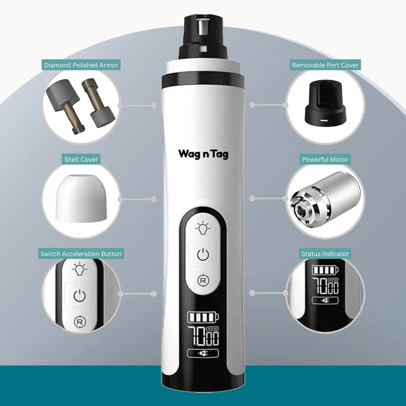 Lunarapaws – Silent Nail Grinder for Dogs & Cats
