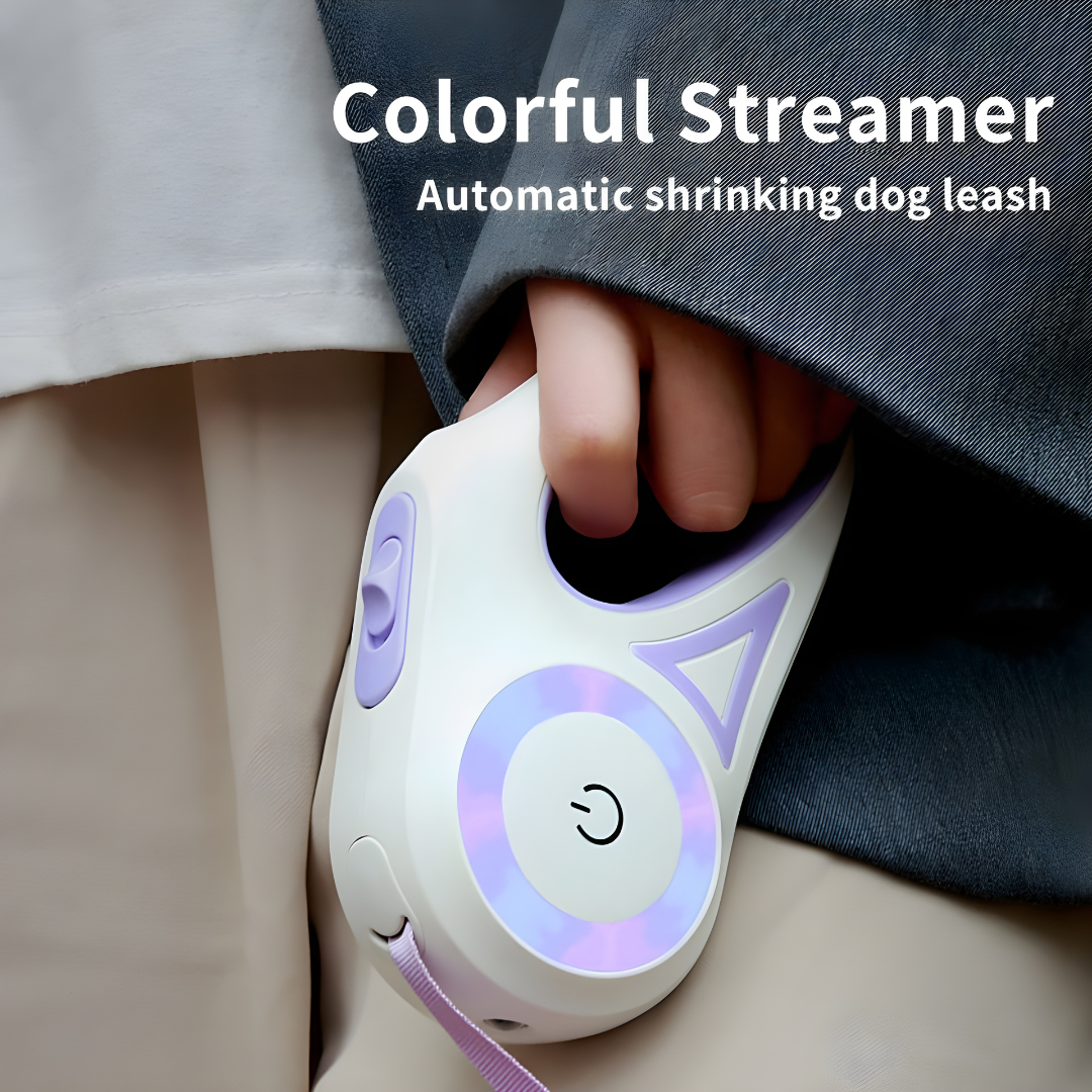 LunaraPets™ – Retractable Dog Leash with LED Light & Collar Set