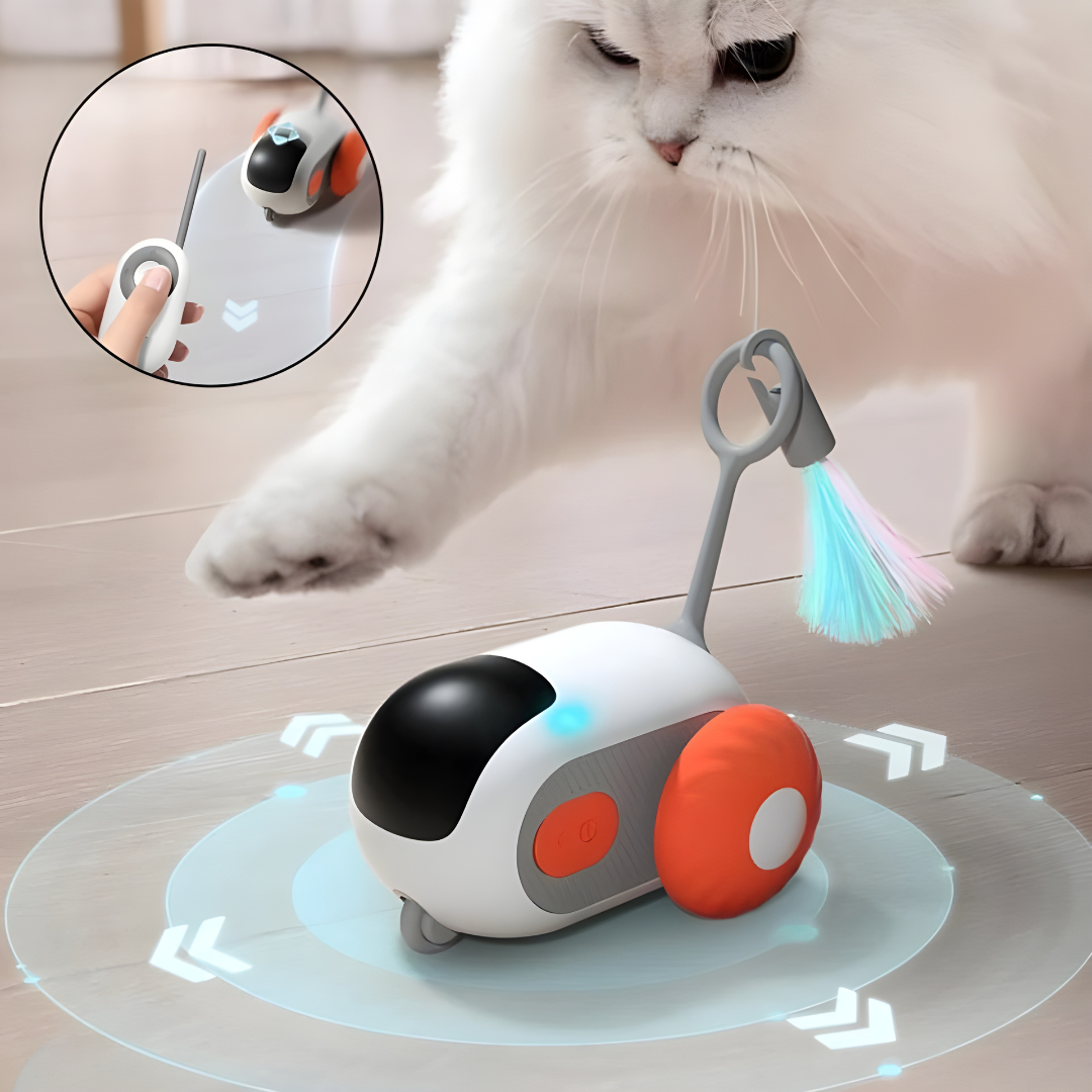 Whirlora™ – Smart Cat Toy Car | Auto-Chasing & Rechargeable