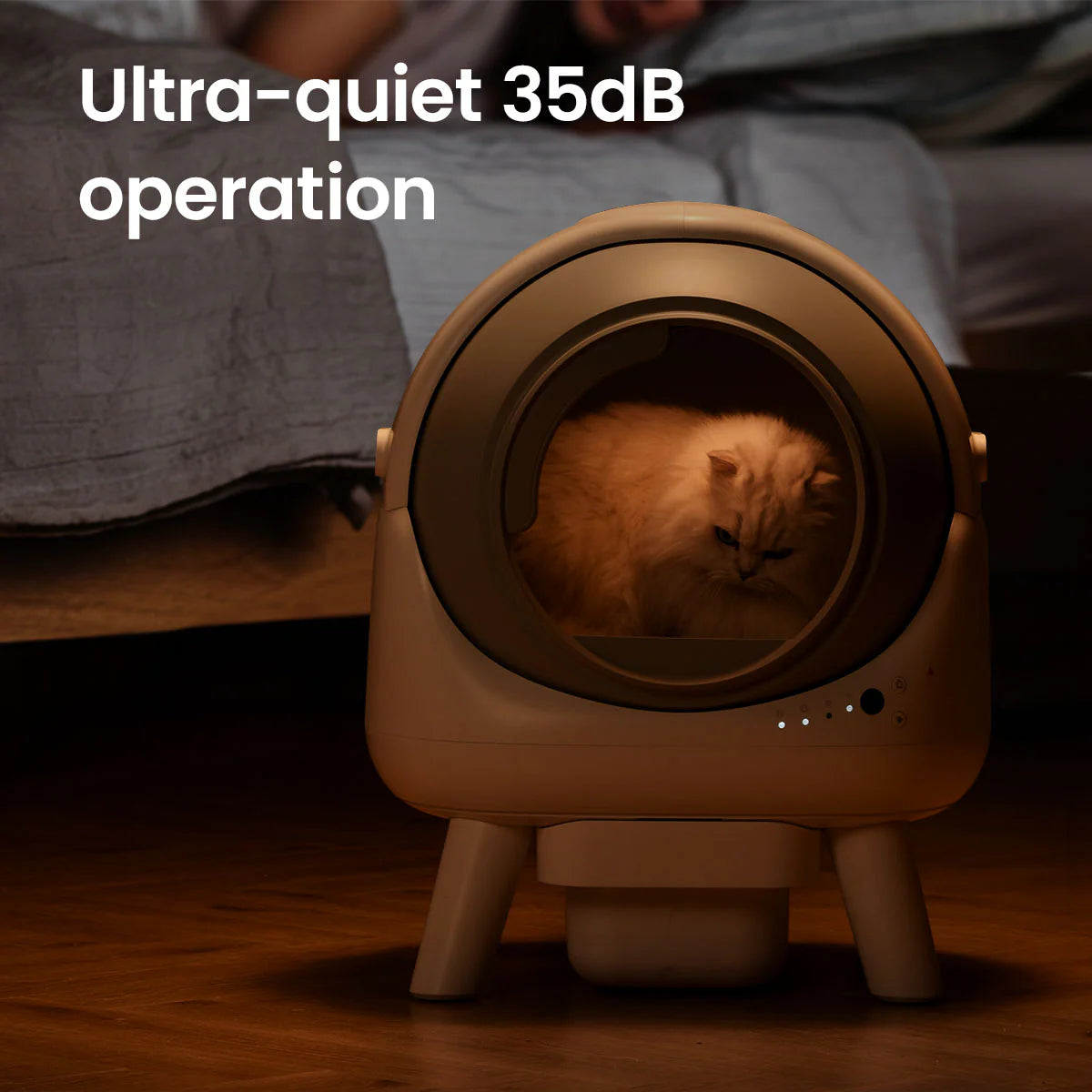Whiskora™ – Wide Opening Smart Self-Cleaning Litter Box