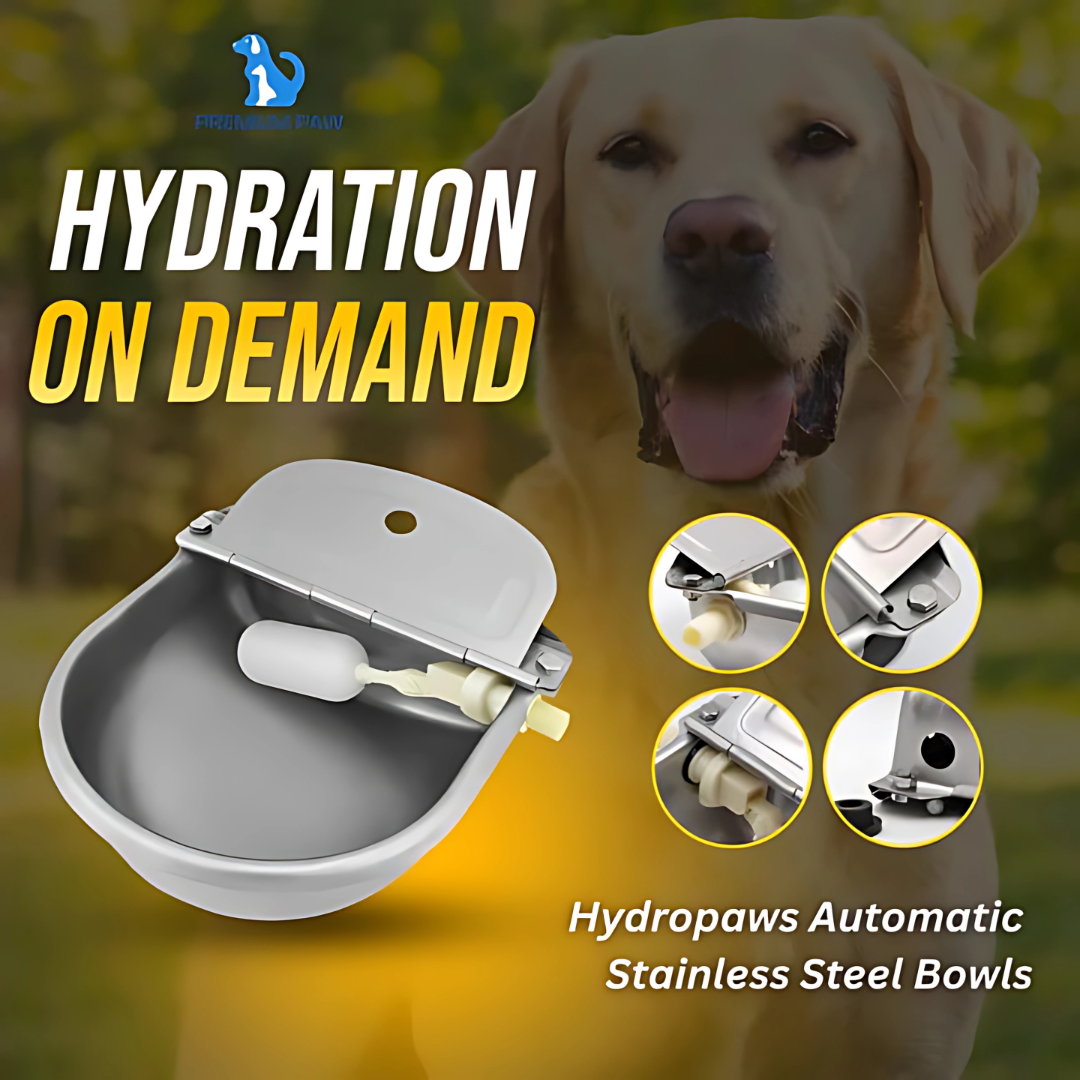 Pawvara – Automatic Stainless Steel Pet Water Bowl