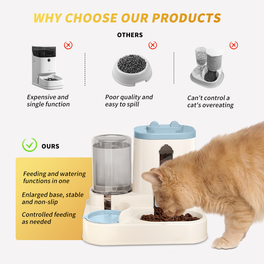 Furrilo – Automatic Cat Food & Water Dispenser Station