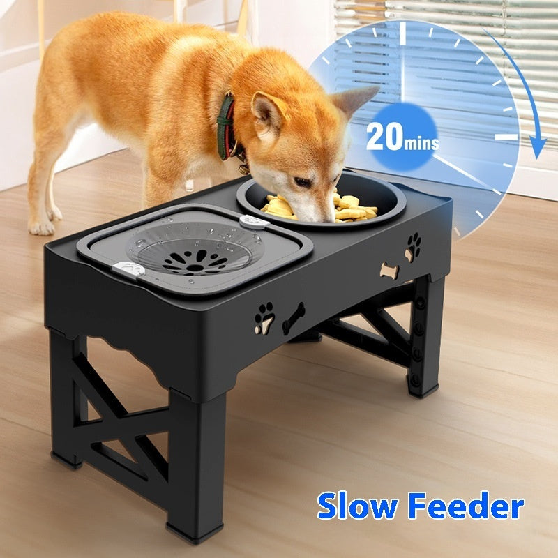 Bowlvera – 3-in-1 Adjustable Slow Feed Pet Bowl for Dogs & Cats