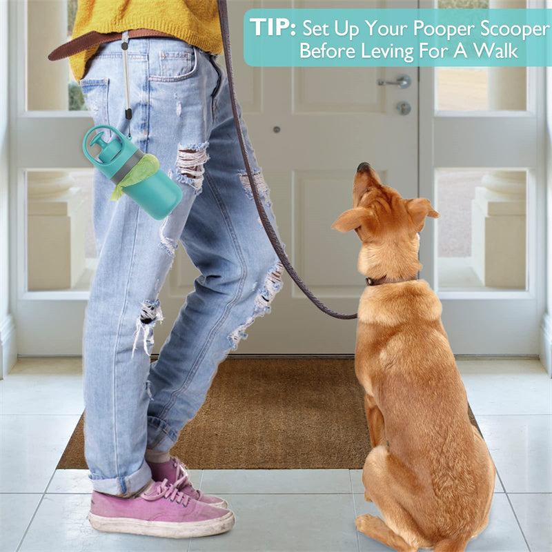Pawlior – Portable Dog Poop Scooper with Biodegradable Bags