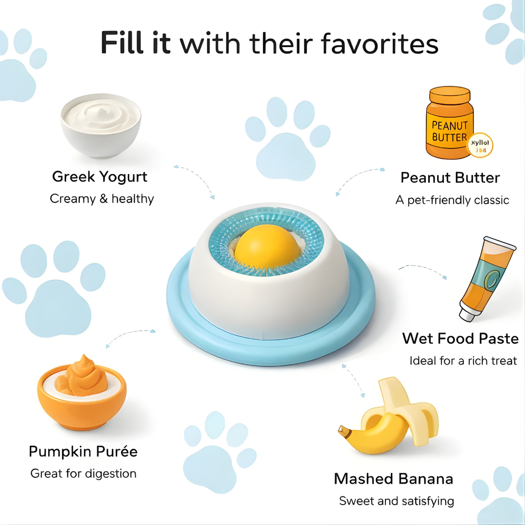 Luniva – Interactive Dog Lick Bowl for Healthy Snacking
