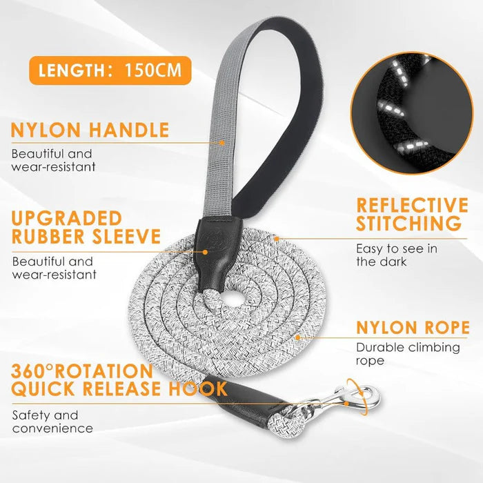 Pawluna – Breathable Reflective Dog Harness & Leash Set
