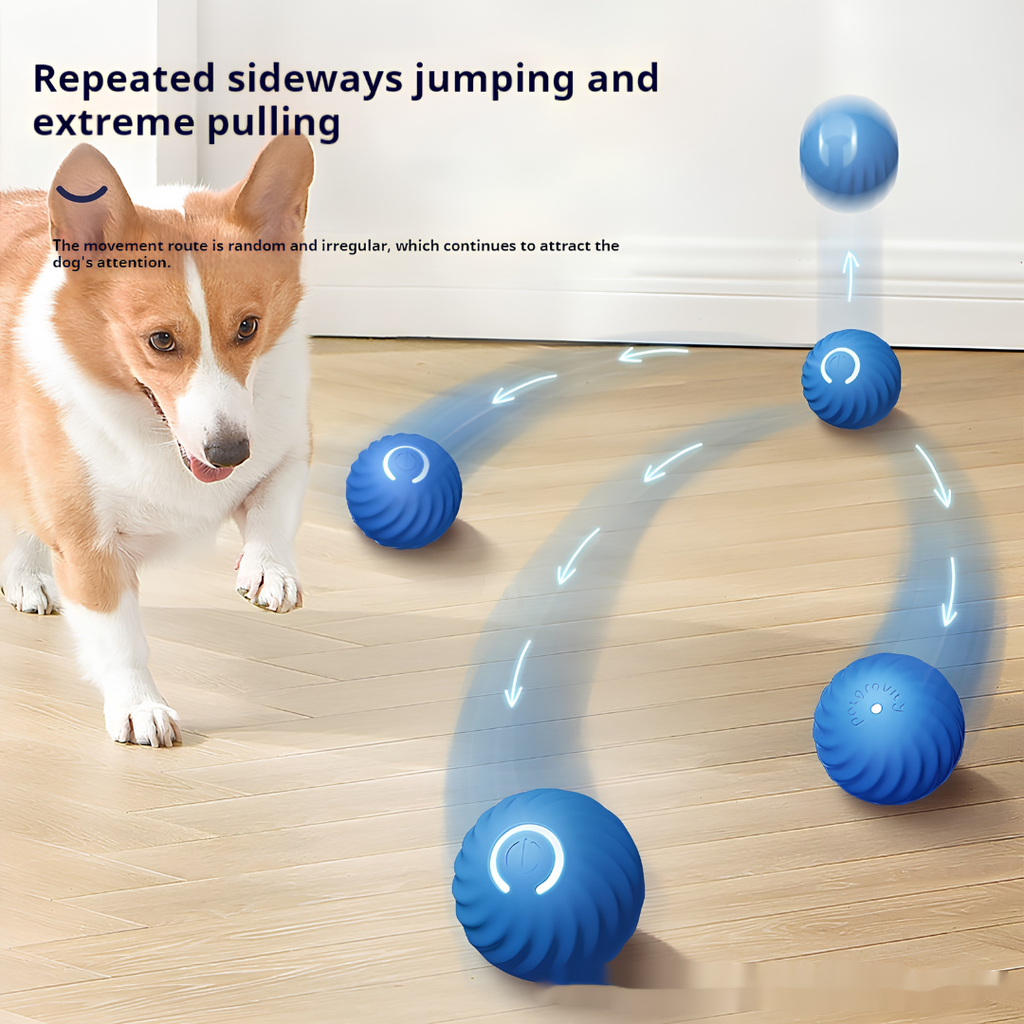 Lunaro™ – Interactive Smart Bouncing Ball Dog & Cat Toy