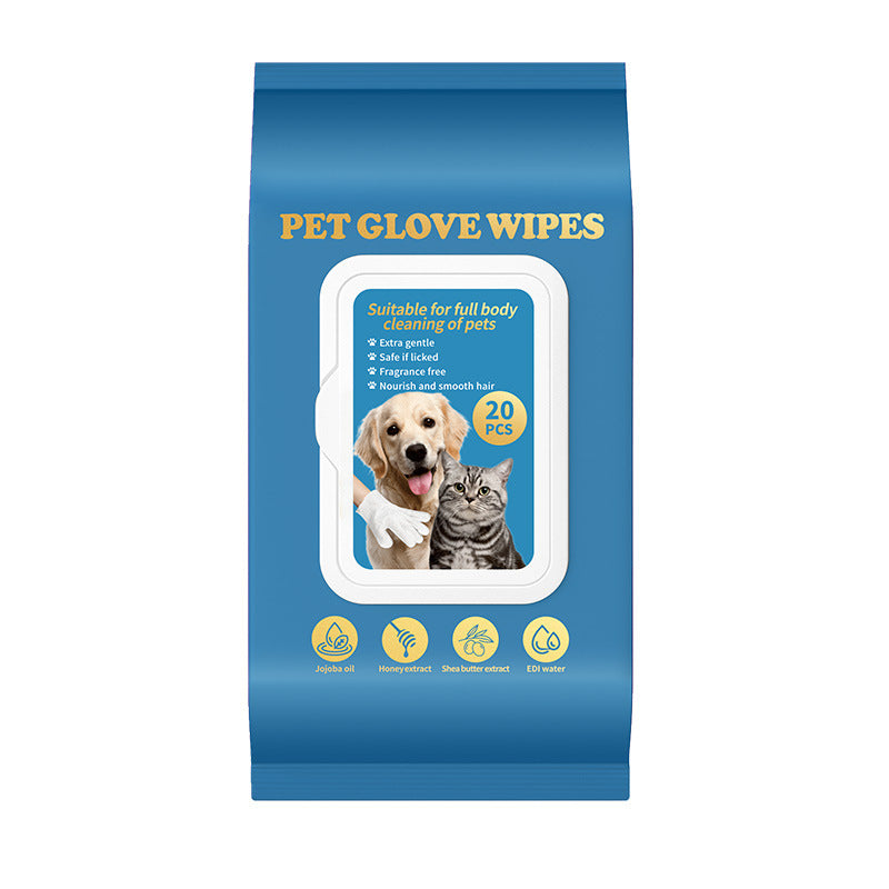 Pawsera – Deodorizing Grooming Glove Wipes for Cats & Dogs