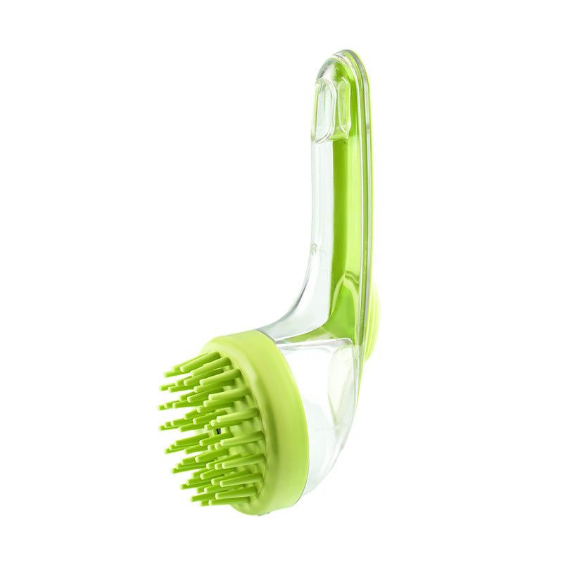 Furriva – Long-Handle Pet Bath Brush with Shampoo Dispenser