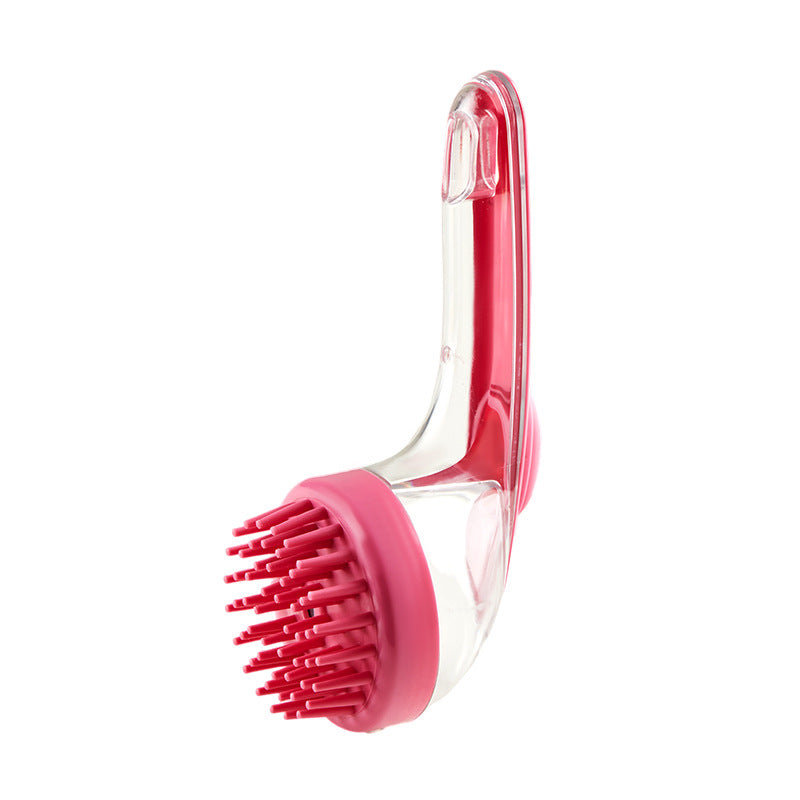 Furriva – Long-Handle Pet Bath Brush with Shampoo Dispenser