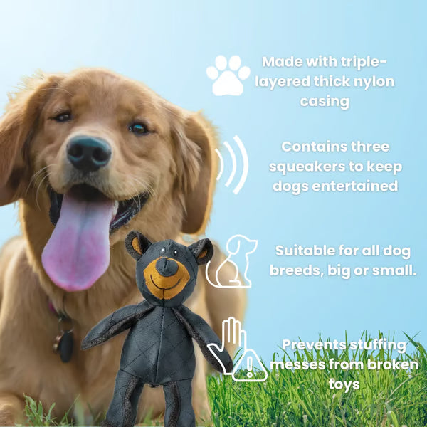 Tuffora – Durable Bear Dog Chew Toy for Aggressive Chewers