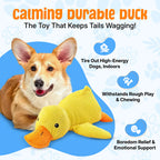 Zylera – Indestructible Duck Dog Toy for Anxiety & Play