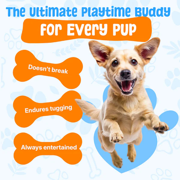 Zylera – Indestructible Duck Dog Toy for Anxiety & Play