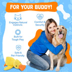 Zylera – Indestructible Duck Dog Toy for Anxiety & Play