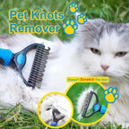Furvana – Dual-Head Safe Dematting Pet Grooming Comb for Dogs & Cats