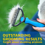 Furvana – Dual-Head Safe Dematting Pet Grooming Comb for Dogs & Cats