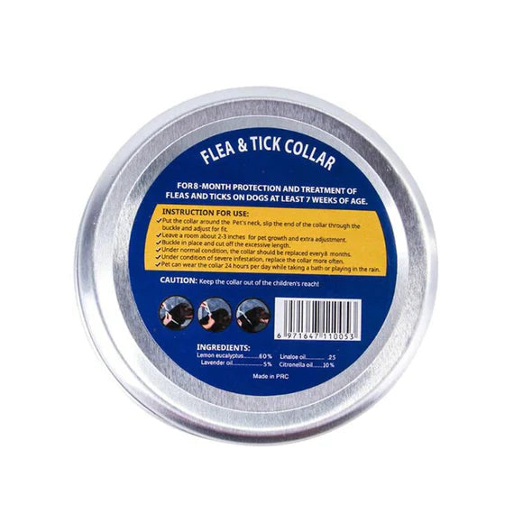 Pawvanta – Natural Flea & Tick Protection Collar for Dogs & Cats (8-Month Defense)