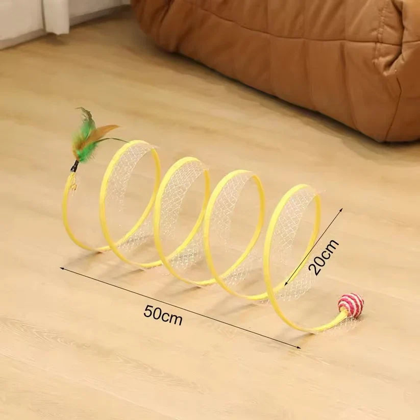 Whirra – Interactive Cat Spiral Toy for Active Play & Mental Stimulation