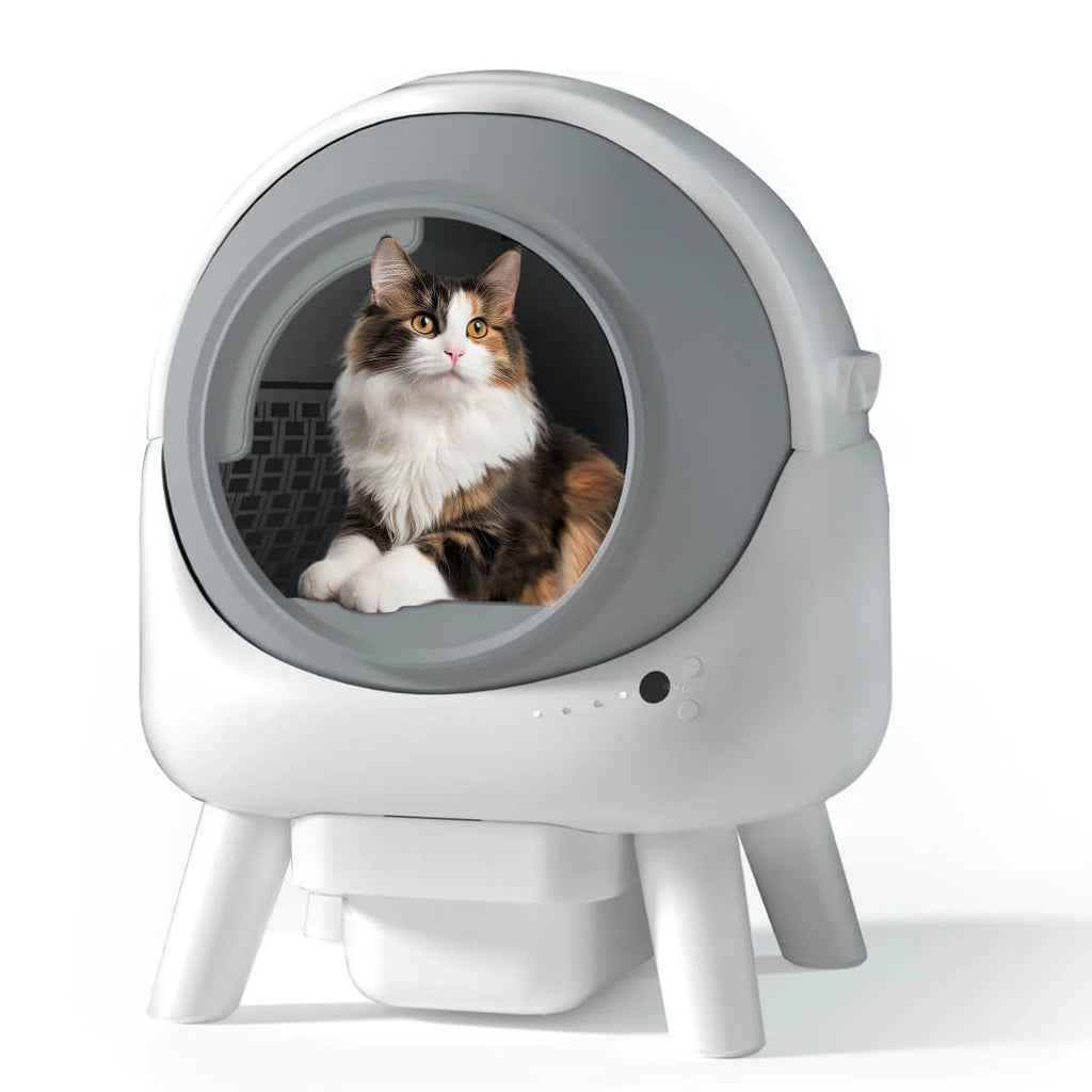 Whiskora™ – Wide Opening Smart Self-Cleaning Litter Box