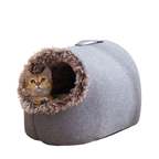 Pawluna – Cozy Winter Cave Bed for Dogs & Cats