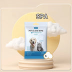 Pawvera – Pet Grooming Glove Cleaning Wipes for Dogs & Cats