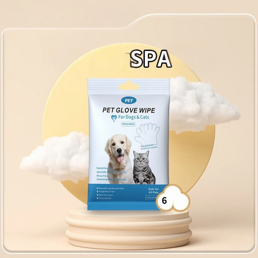 Pawvera – Pet Grooming Glove Cleaning Wipes for Dogs & Cats