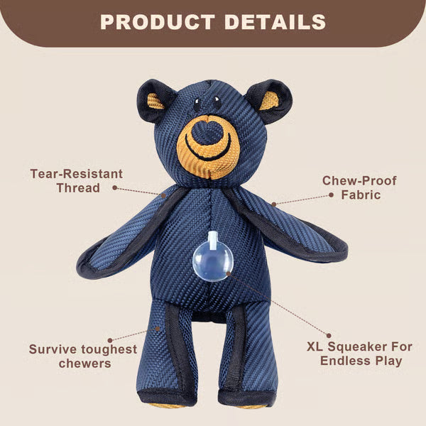 Tuffora – Durable Bear Dog Chew Toy for Aggressive Chewers