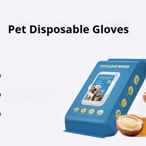 Pawsera – Deodorizing Grooming Glove Wipes for Cats & Dogs