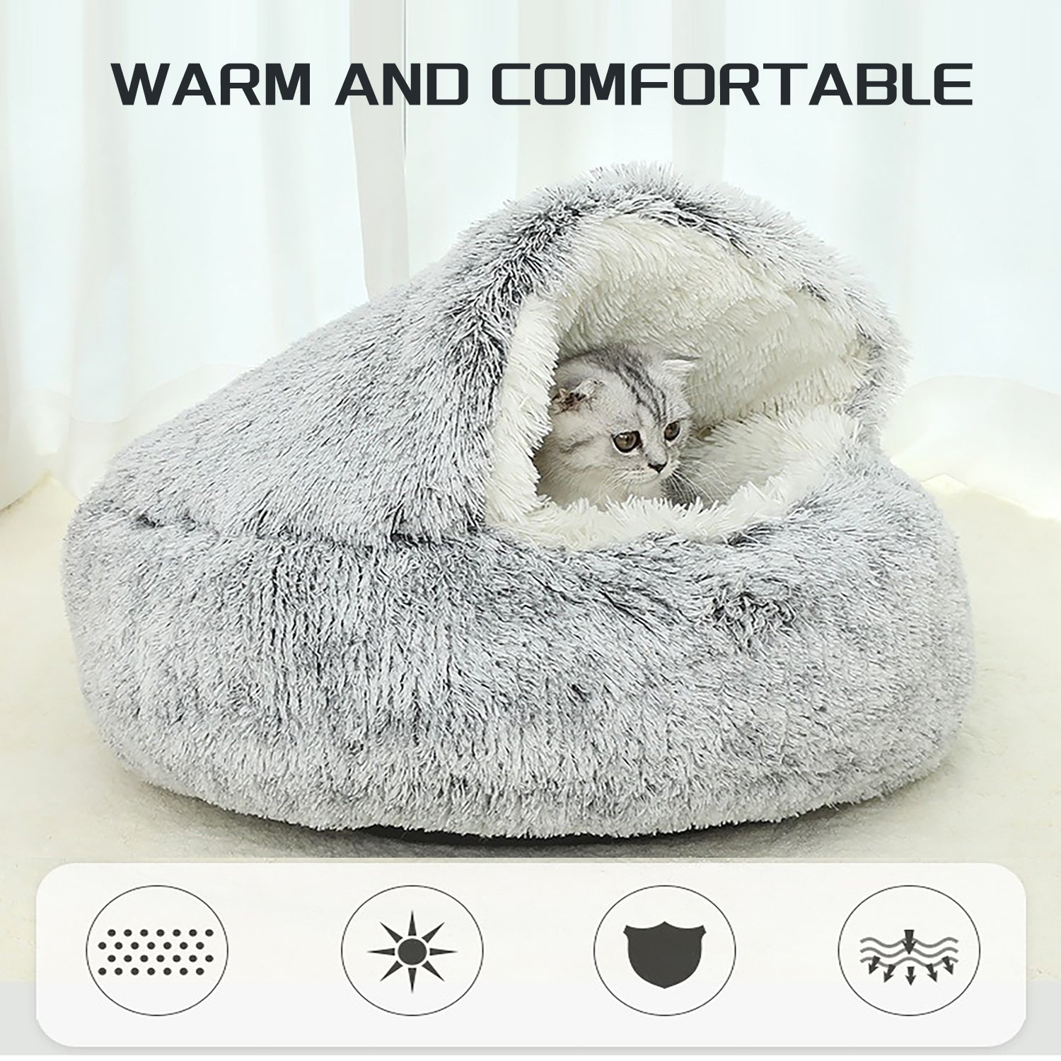 Pawrella – Ultra-Soft Plush Bed for Dogs & Cats