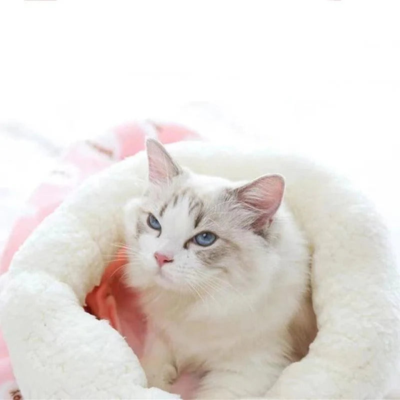 Snugora – Cozy Sleeping Bag Cat Bed for Warm & Secure Pet Comfort