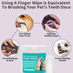 Pawdora – Tooth Cleaning Finger Wipes for Dogs & Cats | Pet Dental Care Finger Wipes