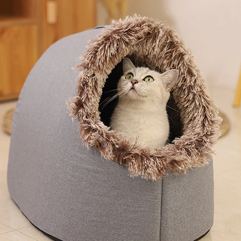 Pawluna – Cozy Winter Cave Bed for Dogs & Cats