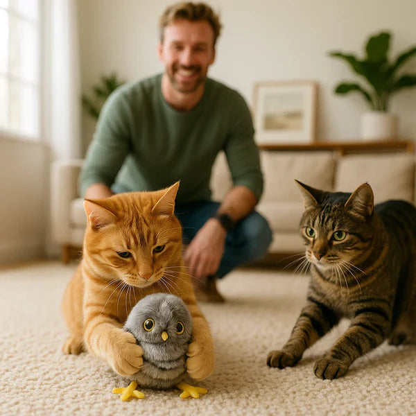 Chirvella™ – Interactive Chirping Bird Cat Toy for Playful Indoor Cats