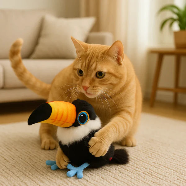 Chirvella™ – Interactive Chirping Bird Cat Toy for Playful Indoor Cats