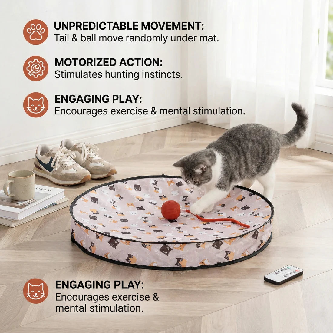 Pawsera – Interactive Hide & Seek Cat Toy for Smart Play